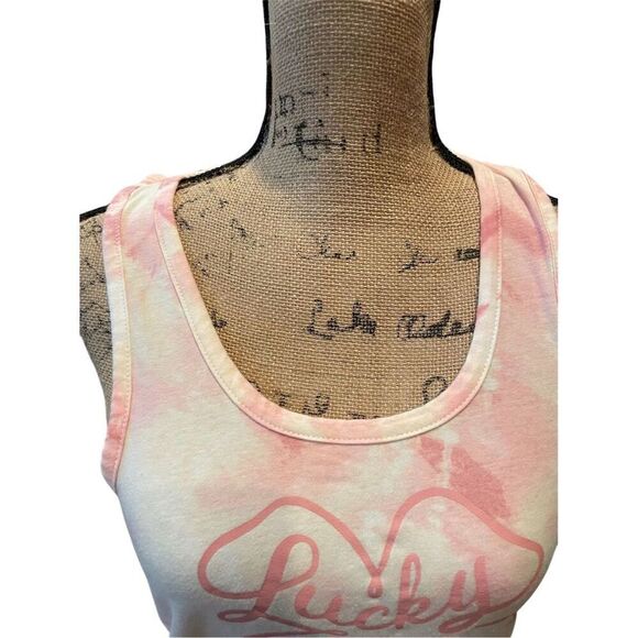 Lucky Brand Women's Pink Tie-Dye Tank Top Size S Casual Summer - Picture 3 of 8